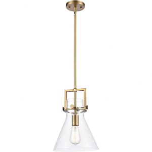 Newton-One Light Mini Pendant-14 Inches Wide by 17 Inches High