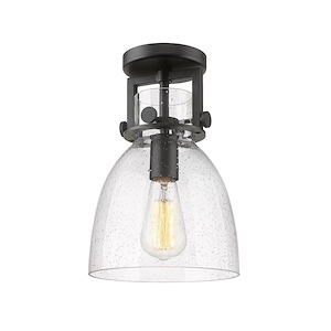 Newton Bell - 1 Light Semi-Flush Mount-12.5 Inch Tall and 8 Inch Wide - 1423710