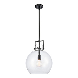 Newton Sphere - 1 Light Pendant-15 Inch Tall and 14 Inch Wide - 1423683
