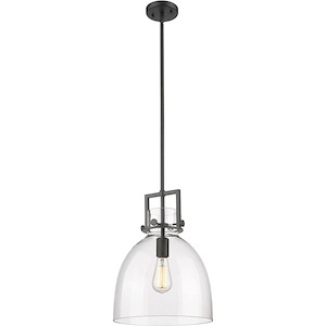 Newton Bell - 1 Light Down Mini Pendant-16.75 Inch Tall and 12 Inch Wide - 1423744