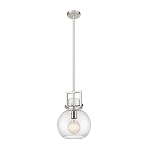 Newton Sphere - 1 Light Mini Pendant-11.75 Inch Tall and 10 Inch Wide - 1425693