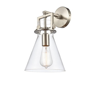 Newton Cone - 1 Light Wall Sconce In Industrial Style-14 Inches Tall and 8 Inches Wide - 1291898