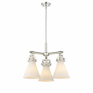 Newton Cone - 3 Light Pendant In Industrial Style-15.88 Inches Tall and 20.38 Inches Wide - 1297642