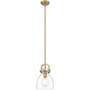 Newton Bell - 1 Light Mini Pendant In Restoration Style-11.38 Inches Tall and 8 Inches Wide