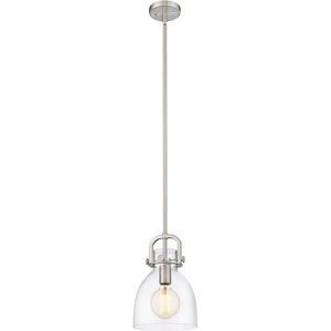 Newton Bell - 1 Light Mini Pendant In Restoration Style-11.38 Inches Tall and 8 Inches Wide