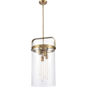 Pilaster-Four Light Mini Pendant-13.38 Inches Wide by 25.5 Inches High
