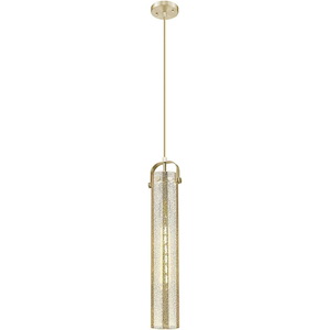 Pilaster - 1 Light Glass Pendant-25 Inch Tall and 4.75 Inch Wide - 1423808