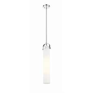 Pilaster - 1 Light Stem Hung Pendant In Industrial Style-14.5 Inches Tall and 5 Inches Wide
