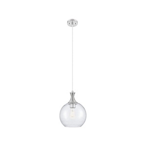 Astor - 1 Light Cord Hung Mini Pendant-14 Inch Tall and 10 Inch Wide - 1373898