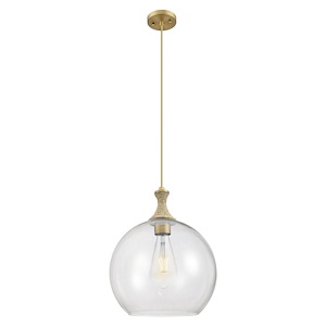 Astor - 1 Light Cord Hung Rope Pendant-18.5 Inch Tall and 14 Inch Wide - 1372596