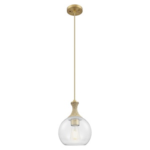 Astor - 1 Light Cord Hung Mini Pendant-11.75 Inch Tall and 8 Inch Wide - 1372597