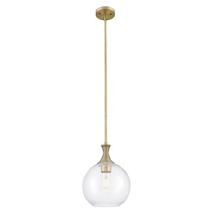 Astor - 1 Light Stem Hung Mini Pendant-13.75 Inch Tall and 10 Inch Wide - 1372598