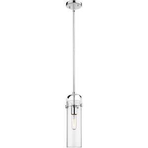 Pilaster - 100W 1 LED Stem Hung Mini Pendant-14.5 Inch Tall and 5 Inch Wide - 1426381