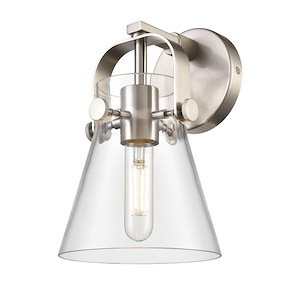 Pilaster II Cone - 1 Light Wall Sconce In Industrial Style-9.75 Inches Tall and 6.5 Inches Wide