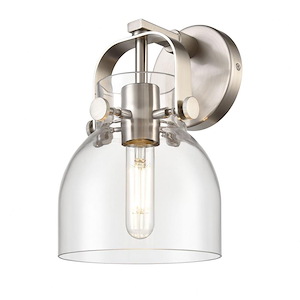 Pilaster II Bell - 1 Light Wall Sconce In Industrial Style-9.75 Inches Tall and 6.5 Inches Wide