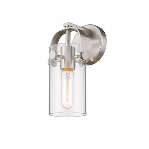 Pilaster II Cylinder - 1 Light Wall Sconce In Contemporary Style-10.5 Inches Tall and 4.5 Inches Wide