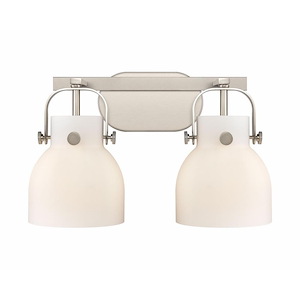 Pilaster II Bell - 2 Light Bath Vanity In Industrial Style-10.13 Inches Tall and 17 Inches Wide