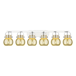 Pilaster II Sphere - 6 Light Bath Vanity-10.13 Inch Tall and 45.5 Inch Wide - 1373712