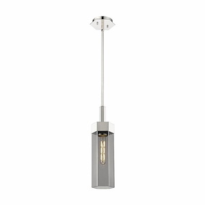 Claverack - 1 Light Pendant In Art Deco Style-17.25 Inches Tall and 5 Inches Wide