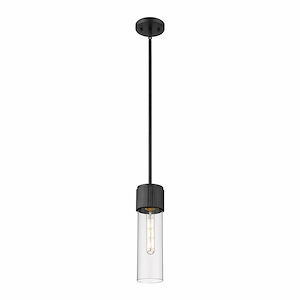 Bolivar - 1 Light Pendant In Industrial Style-13.5 Inches Tall and 4 Inches Wide - 1297686