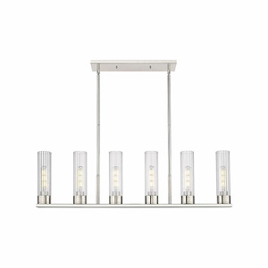 Empire - 6 Light Linear Pendant In Industrial Style-10.38 Inches Tall and 44.25 Inches Wide