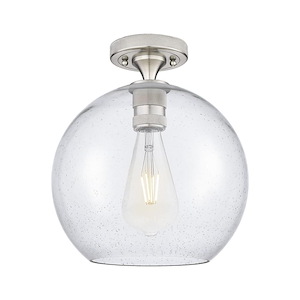 Crown Point - 1 Light Flush Mount-9.63 Inch Tall and 10 Inch Wide - 1373945