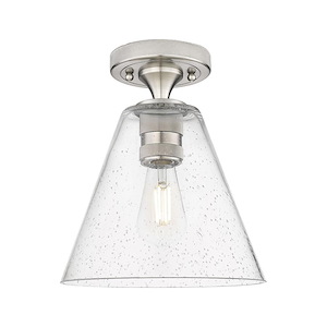 Crown Point - 1 Light Flush Mount-11 Inch Tall and 8 Inch Wide - 1374027