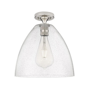 Crown Point - 1 Light Bristol Flush Mount-9.63 Inch Tall and 12 Inch Wide - 1373949