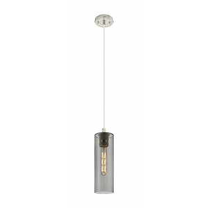 Crown Point - 1 Light Cord Pendant In Industrial Style-13.25 Inches Tall and 3.88 Inches Wide - 1291911