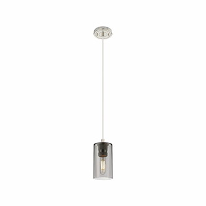 Crown Point - 1 Light Cord Pendant In Industrial Style-8.38 Inches Tall and 3.88 Inches Wide - 1297617