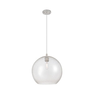 Crown Point - 1 Light Cord Hung Pendant-11.75 Inch Tall and 11.75 Inch Wide - 1373921