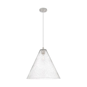 Crown Point - 1 Light Berkshire Cord Hung Pendant-15.25 Inch Tall and 16 Inch Wide - 1373950