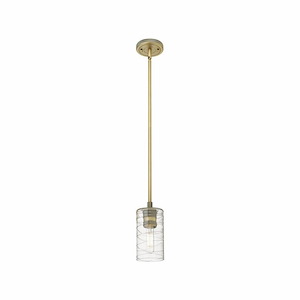 Crown Point - 1 Light Pendant In Industrial Style-8.38 Inches Tall and 3.88 Inches Wide - 1297723
