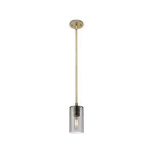 Crown Point - 1 Light Pendant In Industrial Style-8.38 Inches Tall and 3.88 Inches Wide