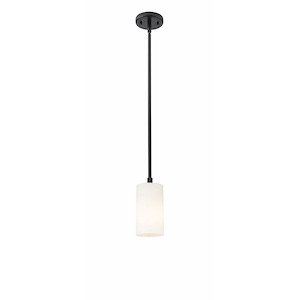 Crown Point - 1 Light Stem Hung Pendant In Industrial Style-8.38 Inches Tall and 3.88 Inches Wide