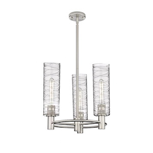 Crown Point - 3 Light Stem Hung Pendant In Industrial Style-15.38 Inches Tall and 18 Inches Wide