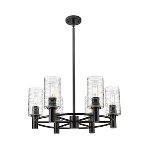 Crown Point - 6 Light Chandelier In Industrial Style-10.38 Inches Tall and 24 Inches Wide