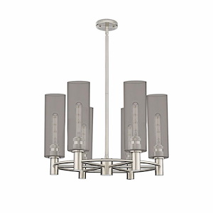 Crown Point - 6 Light Chandelier In Industrial Style-15.25 Inches Tall and 24 Inches Wide - 1297688