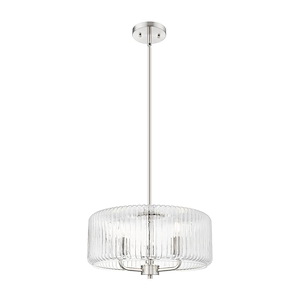 Windsor - 3 Light Stem Hung Pendant-9.25 Inch Tall and 16 Inch Wide