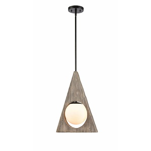 Maverick - 1 Light Pendant In Farmhouse Style-18.75 Inches Tall and 14.13 Inches Wide - 1289337