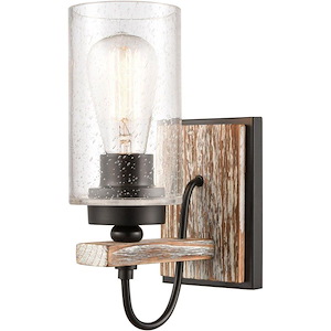 Paladin - 100W 1 LED Glass Wall Sconce-11.25 Inch Tall and 4.5 Inch Wide - 1428352