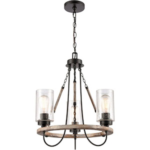 Paladin - 3 Light Chain Hung Mini Chandelier-22.68 Inch Tall and 19.13 Inch Wide - 1428358