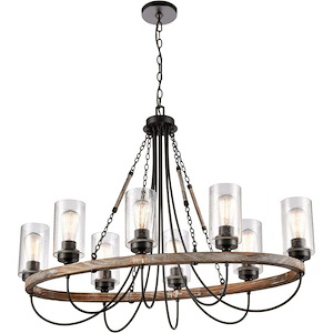 Paladin - 60W 8 LED Chain Hung Chandelier-29.75 Inch Tall and 39.38 Inch Wide - 1428367