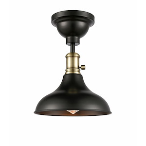 Metro - 1 Light Flush Mount In Traditional Style-13 Inches Tall and 10 Inches Wide