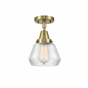 Fulton - 1 Light Flush Mount In Industrial Style-9 Inches Tall and 7 Inches Wide