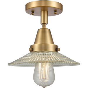 Halophane - 1 Light Semi-Flush Mount-7 Inch Tall and 8.5 Inch Wide - 1423852
