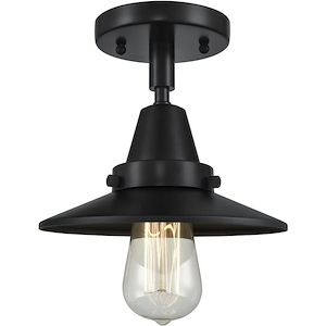 Railroad - 1 Light Semi-Flush Mount-7 Inch Tall and 8 Inch Wide - 1325855