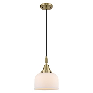 Bell - 1 Light Cord Hung Mini Pendant-8 Inch Tall and 11.13 Inch Wide