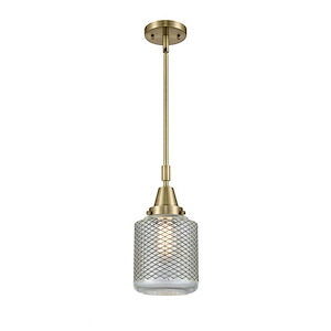 Stanton - 1 Light Stem Hung Mini Pendant In Industrial Style-13.13 Inches Tall and 6 Inches Wide