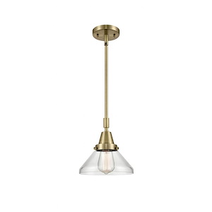 Caden - 1 Light Stem Hung Mini Pendant In Industrial Style-9.13 Inches Tall and 8 Inches Wide - 1289365
